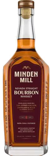 Minden Mill Distilling 4 Yeras Old Nevada Non-Chill Filtered Straight Bourbon
