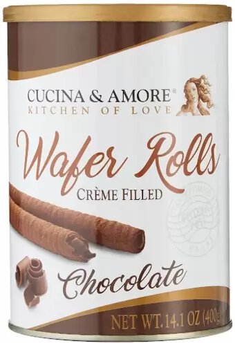 Cucina Amore Choc Wafer Rolls 141oz