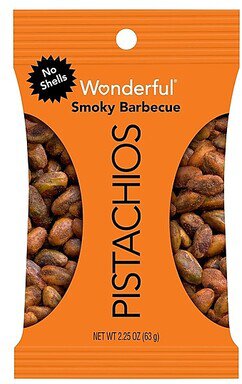 Wonderful Pistachios Smoky Roasted No Shell Bag
