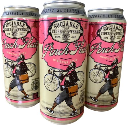 Sociable Cider Werks Pinch Flat Hibiscus Rose