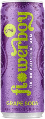 Flowerboy Grape Soda 5mg Thc Infused Social Soda