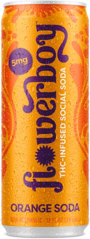 Flowerboy Orange Soda 5mg THC Infused Social Soda