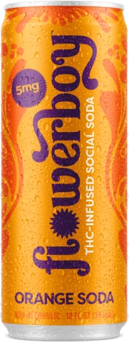 Flowerboy Orange Soda 5mg THC Infused Social Soda