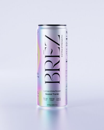 Brez Lemon Elderflower Extra Strength 10mg THC Social Tonic