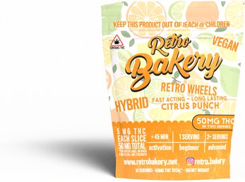 Retro Bakery Citrus Punch Gummy Wheels 5mg Thc