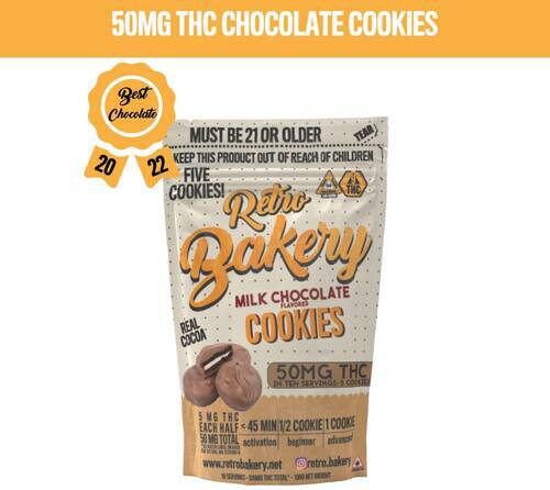 Retro Bakery D9 Chocolate Covered Cookies 50mg Per Pack