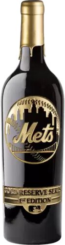 New York Mets Cabernet Sauvignon Gold Etched