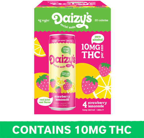 Daizy's Strawberry Lemonade 10mg THC Social Soda