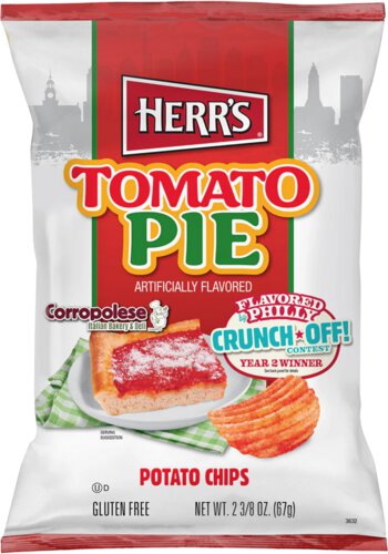 Herr's Philly Tomato Pie Flavored Ripple Chips