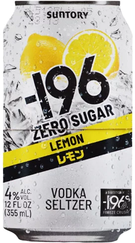 Minus 196 Lemon Vodka Cocktail Zero Sugar 12OZ - The Party Source