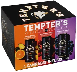TEMPTERS VARIETY THC+CBD 6CN