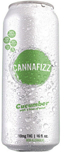 Cannafizz Cucumber With A Hint Of Mint 10mg THC