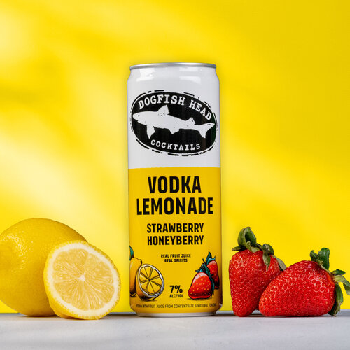 Dogfish Head Culinary Crafted Cocktails Strawberry & Honeyberry Vodka Lemonade