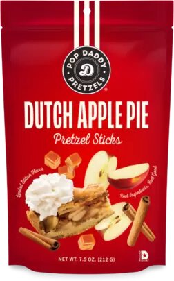 POP DADDY DUTCH APPLE PIE PRETZELS 7.5OZ