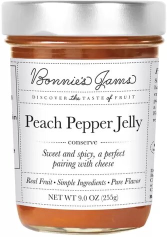 BONNIES JAMS PEACH PEPPER JELLY