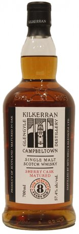 Kilkerran 8 Year Old Sherry Cask Matured Cask Strength