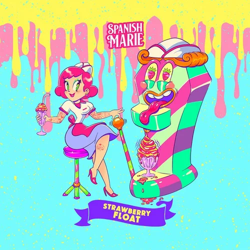 Spanish Marie Strawberry Float