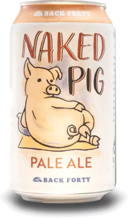 Back Forty Naked Pig Pale Ale Cans