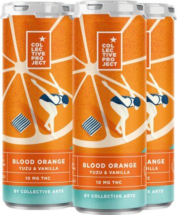 Collective Arts Blood Orange Yuzu & Vanilla 10mg THC Sparkling Juice
