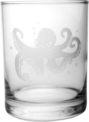 Octopus Double Old Fashioned Glass
