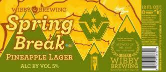Wibby Brewing Spring Break Pineapple Lager