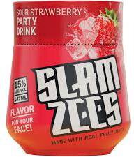 SLAMZEES SOUR STRAWBERRY 187ML