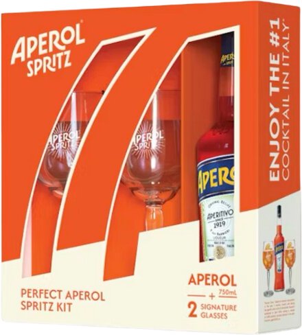 Aperol Apertivo Spritz With Glasses