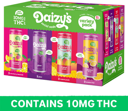 Daizy's Variety 10mg THC Social Soda