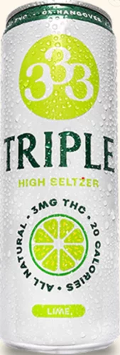 Triple THC Lime Seltzer