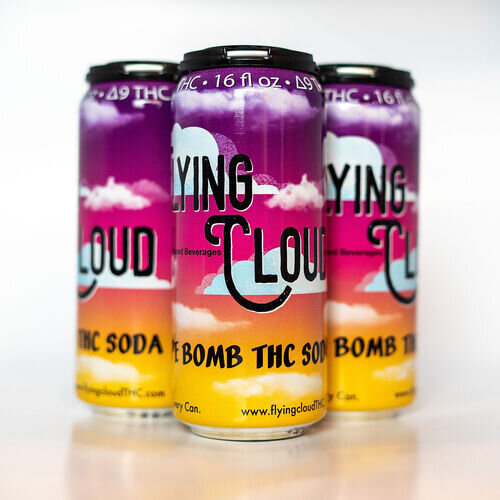 Flying Cloud Grape Bomb 10mg Thc Soda