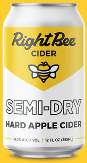 Right Bee Cider Semi Dry Hard Apple Cider