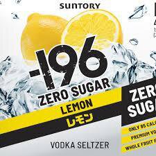 196 Zero Sugar Lemon Vodka Seltzer