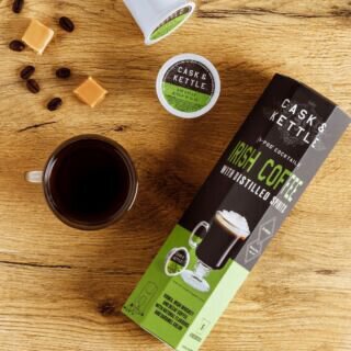 Cask & Kettle Irish Coffee Pod Cocktails 76proof Shake And Peel The Pod Pour T