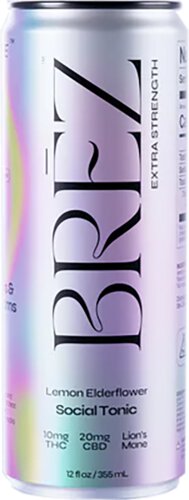 Brez Lemon Elderflower Extra Strength 10mg Thc Social Tonic
