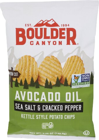 Boulder Canyon Sea Salt & Cracked Pepper Kettle Style Potato Chips