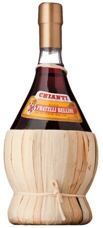 Bellini Chianti Straw Bottle