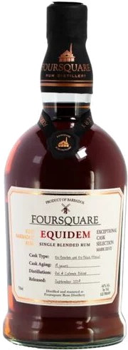 Foursquare Rum Distillery Exceptional Cask Selection Equidem Year Old Single Blended Rum 122 Proof