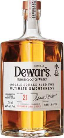 Dewars 21 Year Mizunara Oak Cask Finished Double Aged