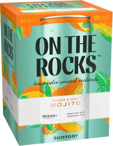 On The Rocks Mango & Mint Mojito Crafted with Cruzan Rum
