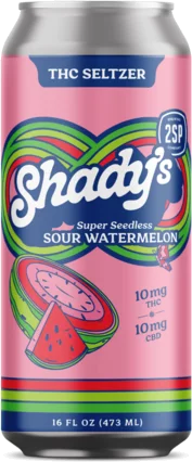 2SP Shady's Super Seedless Sour Watermelon 10mg THC Seltzer
