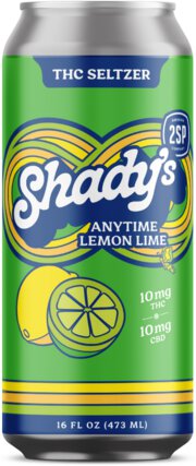 2SP Shady's Anytime Lemon Lime 10mg THC Seltzer