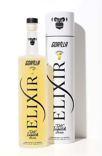 Gorilla Elixir Lemonade  2.5mg THC Infused Drink