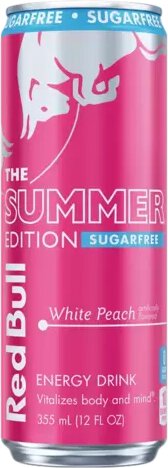 Red Bull Sugar Free White Peach 12 Oz Can