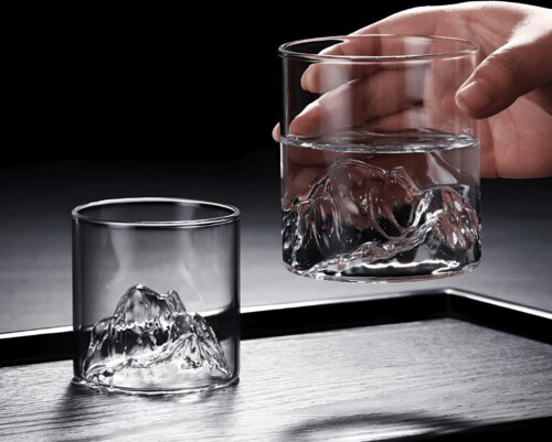 Tsuki Glass Old Mount Fuji Whiskey Glass