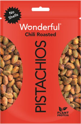 Wonderful Pistachios Chili Roasted No Shell Bag