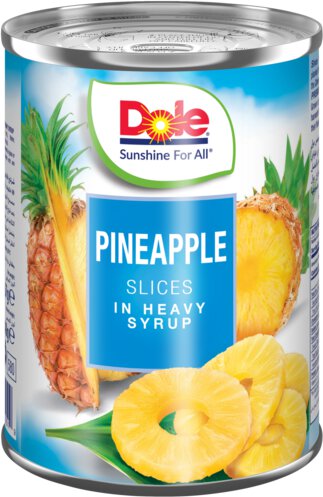 Dole Pineapple Slices In Heavy Syrup
