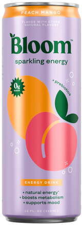 Bloom Sparkling Energy Peach Mango