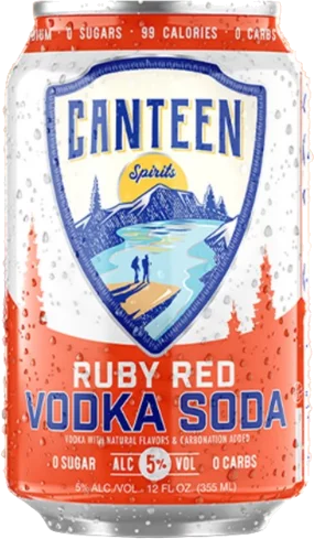 Canteen Spirits Vodka Soda Ruby Red Grapefruit