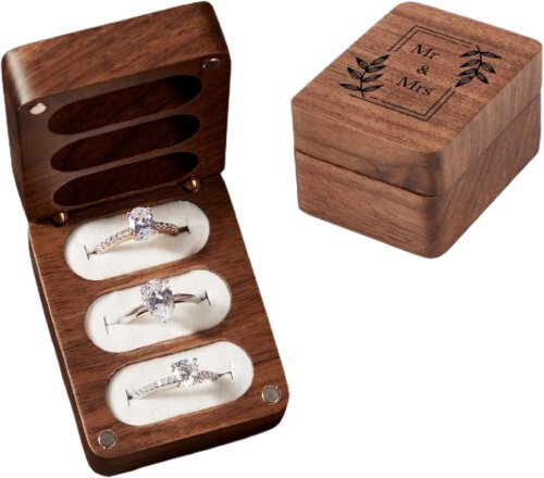 Mr & Mrs Ring Box 3 Slot