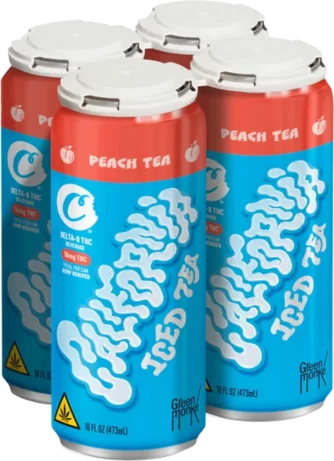 Cookies X Green Monke California Peach Iced Tea 10mg THC Beverage